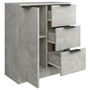 Voir la diapositive 5 : VIDAXL Buffet Gris beton 60x30x70 cm Bois d'ingenierie
