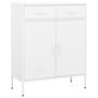 Voir la diapositive 1 : VIDAXL Armoire de rangement Blanc 80x35x101,5 cm Acier