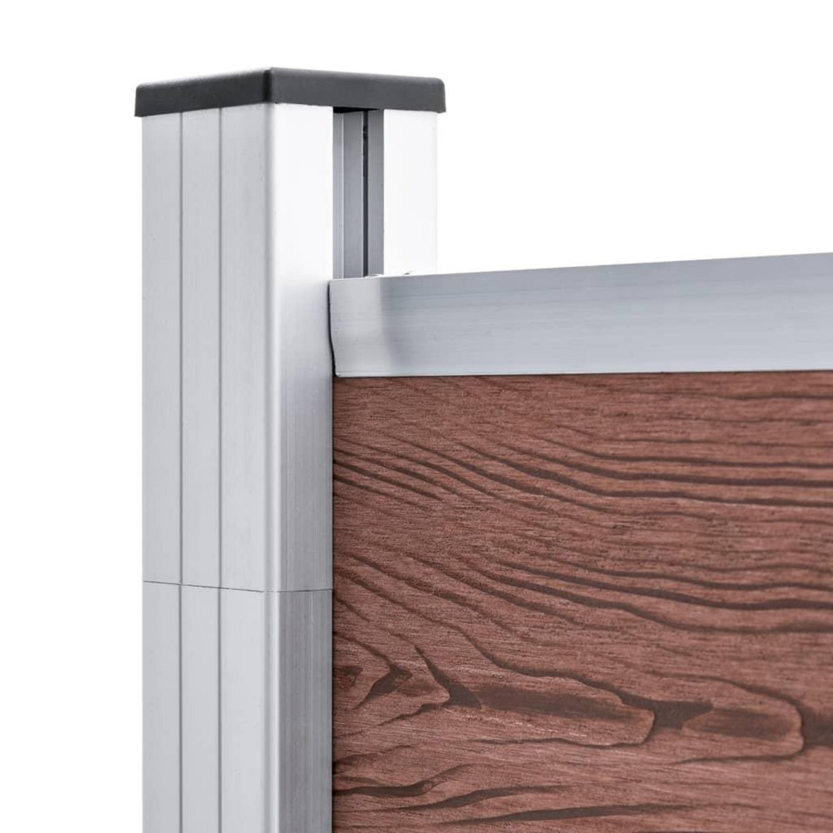 VIDAXL Cloture de jardin WPC 175x186 cm Marron