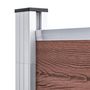 Voir la diapositive 5 : VIDAXL Cloture de jardin WPC 175x186 cm Marron
