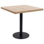 Voir la diapositive 1 : VIDAXL Table de bistro marron clair 80x80 cm MDF