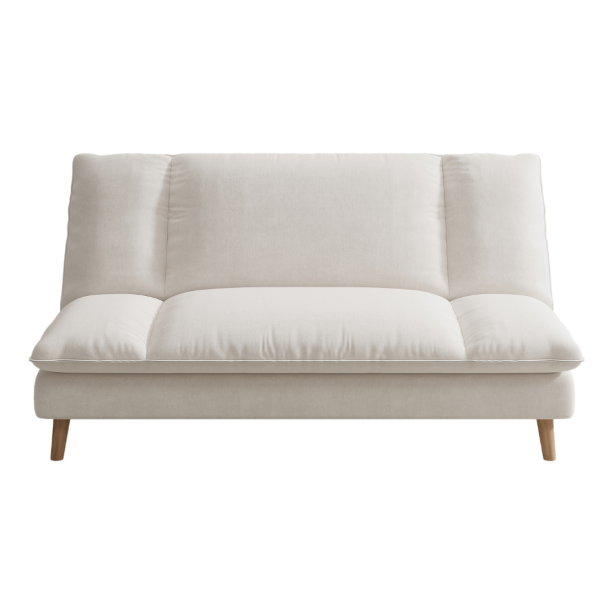 CONCEPT USINE Canapé convertible 3 places en tissu beige VASCO