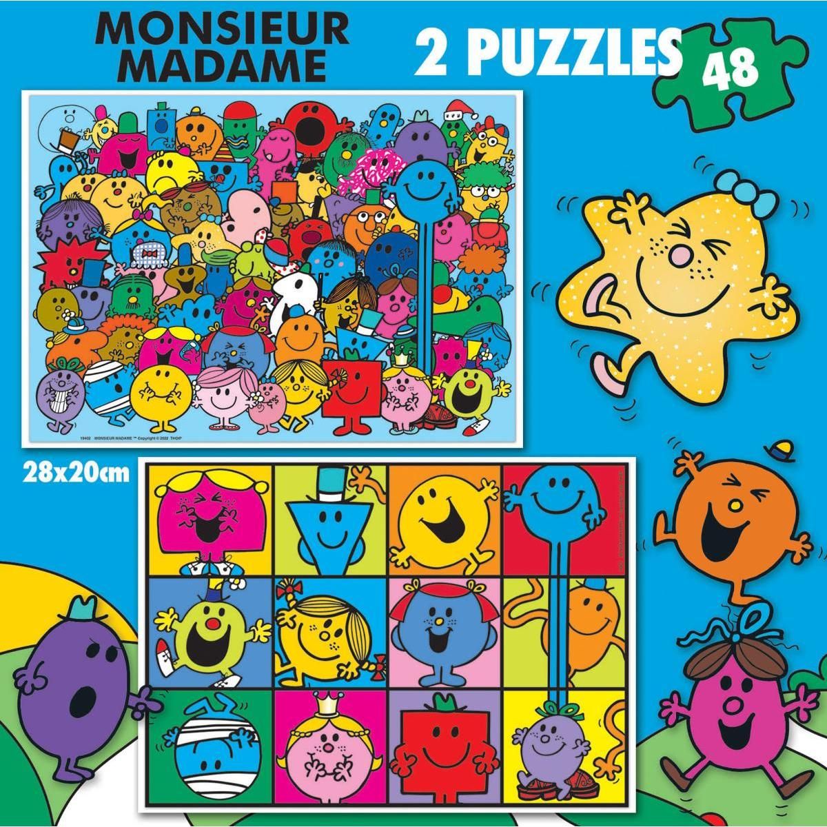 EDUCA Puzzle 2 x 48 Monsieur madame