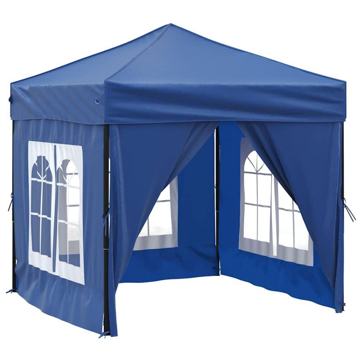 VIDAXL Tente de reception pliable avec parois Bleu 2x2 m