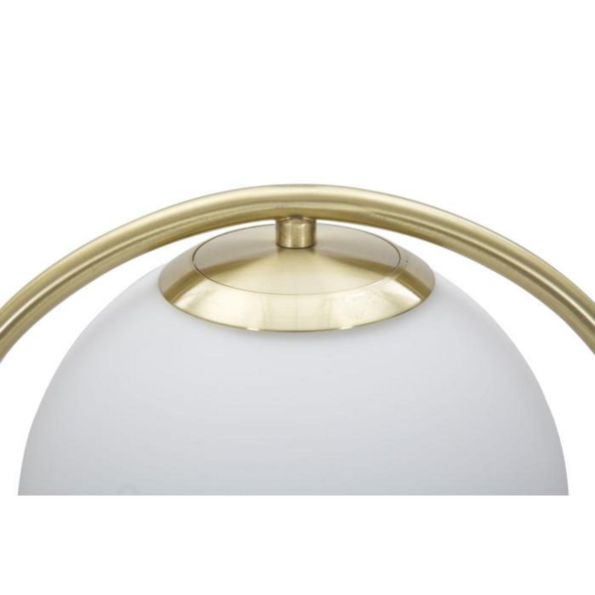Paris Prix Lampe à Poser Sphère  Glamy Drop  50cm Blanc & Or