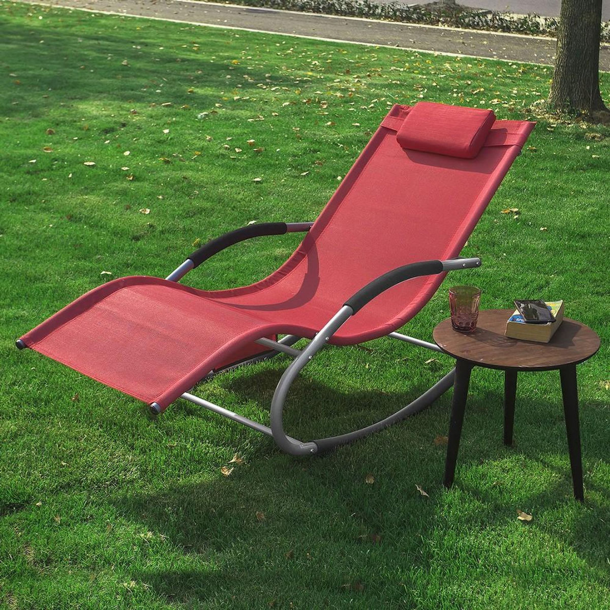 SOBUY SoBuy - Fauteuil À Bascule De Jardin pliable - Moderne - OGS28
