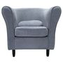 Voir la diapositive 1 : Fauteuil club vintage  tissu polyester MATEO