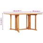 Voir la diapositive 6 : VIDAXL Table pliable de jardin papillon 150x90x75 cm Bois teck solide