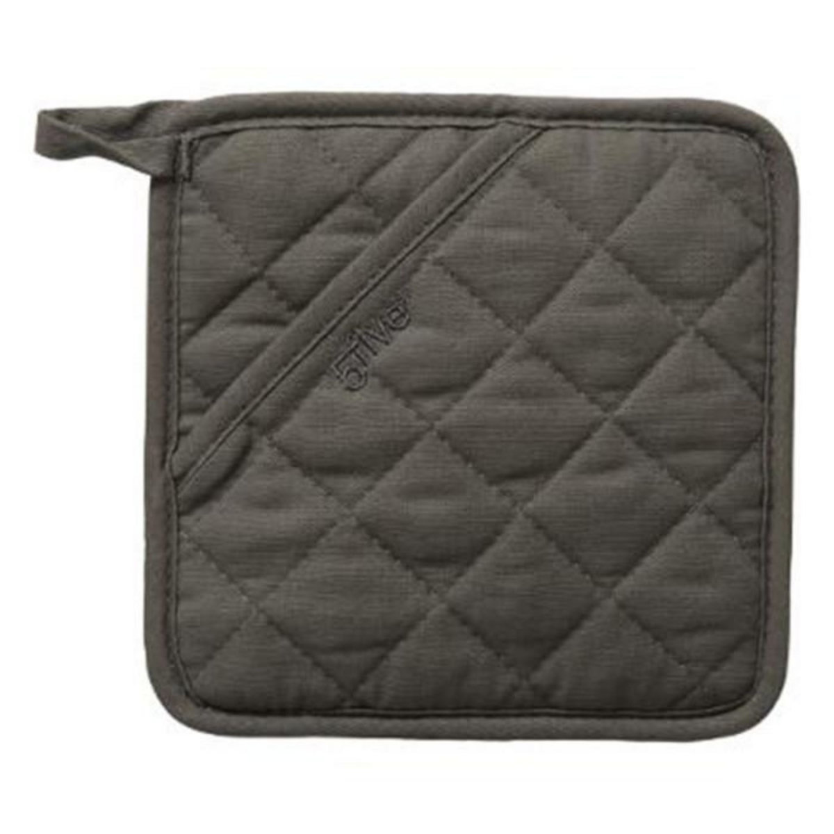 FIVE Manique de Cuisine  Tissu & Silicone  18cm Gris