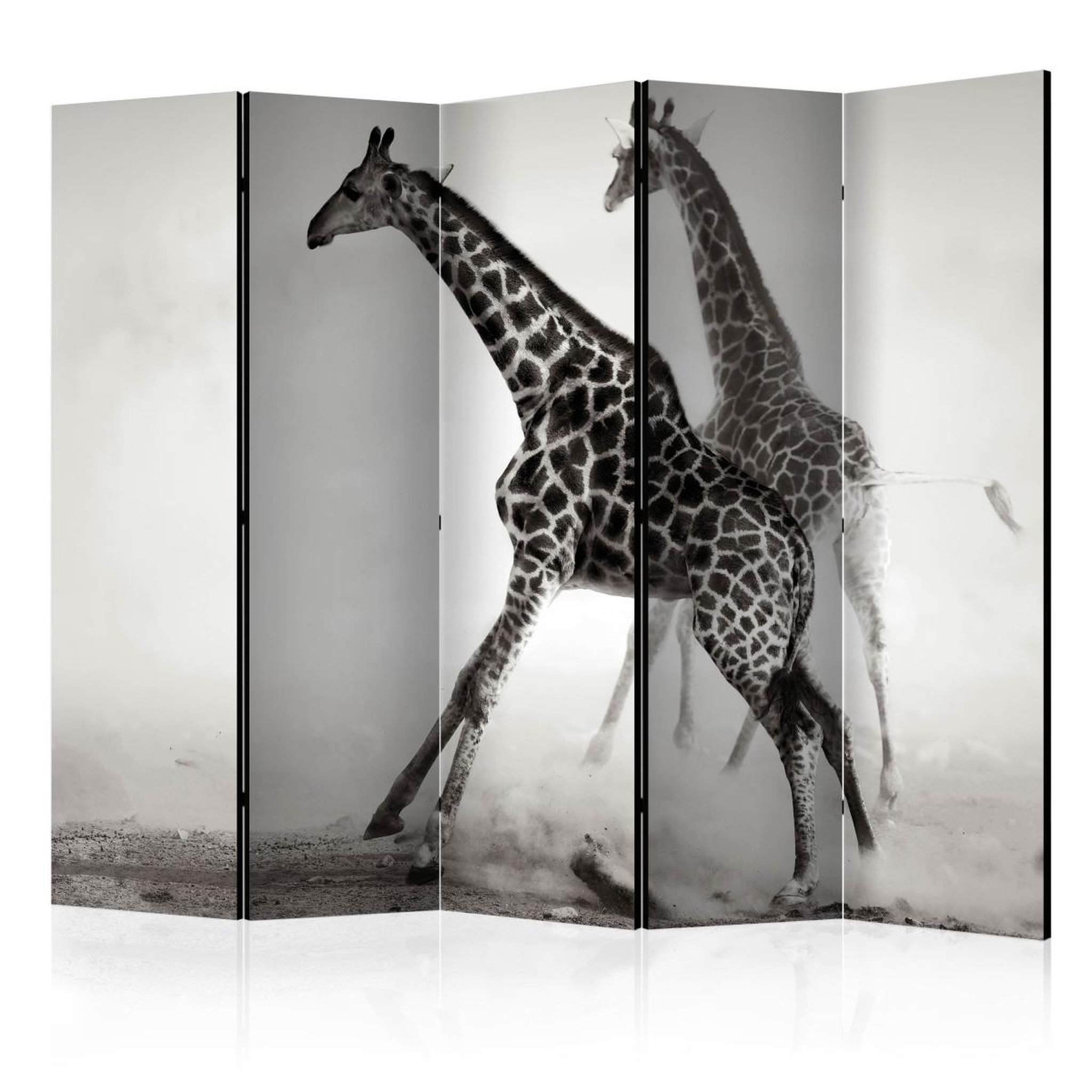 Paris Prix Paravent 5 volets  giraffes  172x225cm
