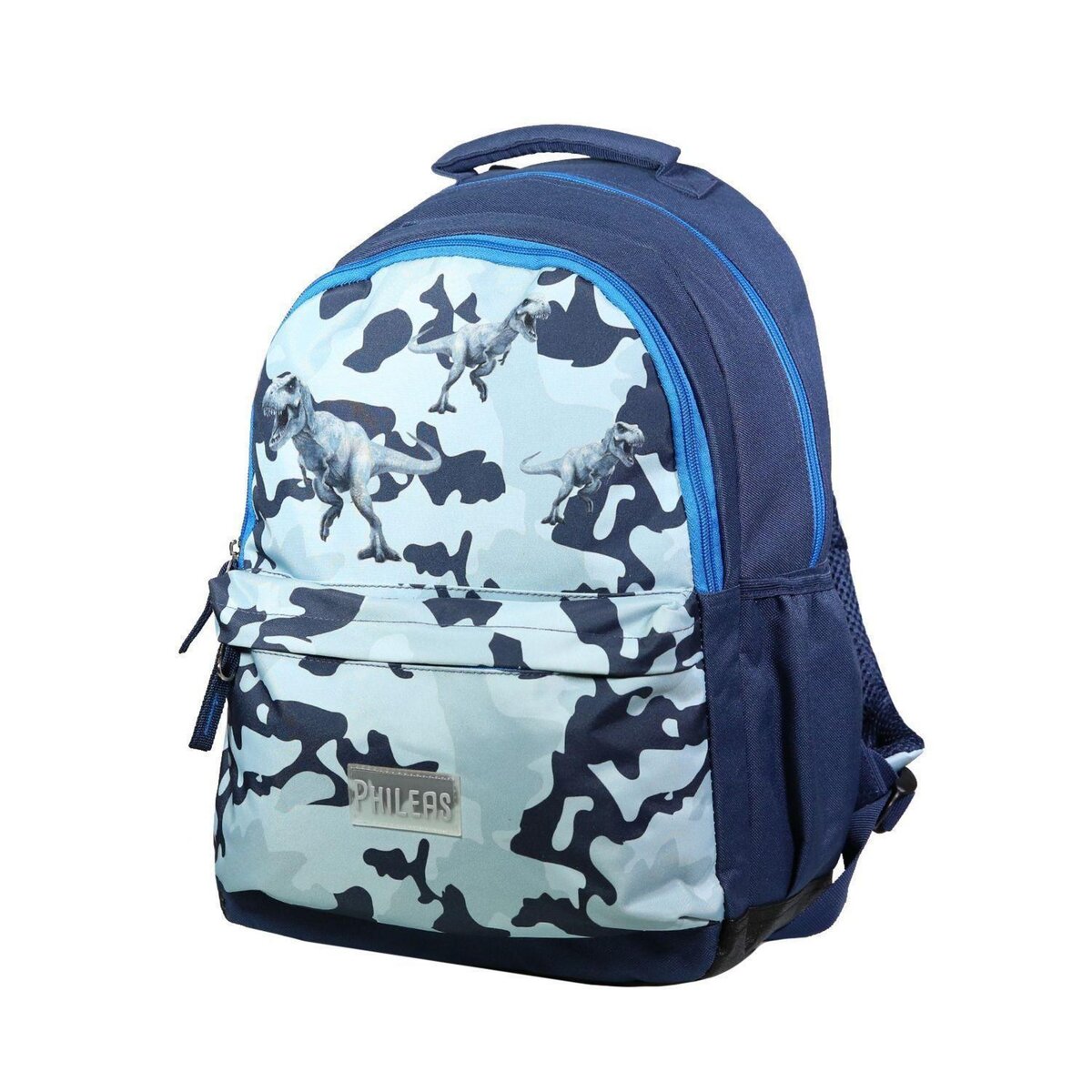 Bagtrotter BAGTROTTER Sac à dos 2 compartiments Phileas Dinosaures Bleu - Le Plus Confortable des Sacs A Dos - Ergonomie/Confort/Sécurité - Système Smart Comfort