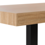Voir la diapositive 5 : ID MARKET Table à manger rectangle PHOENIX 6 personnes bois et noir 160 cm