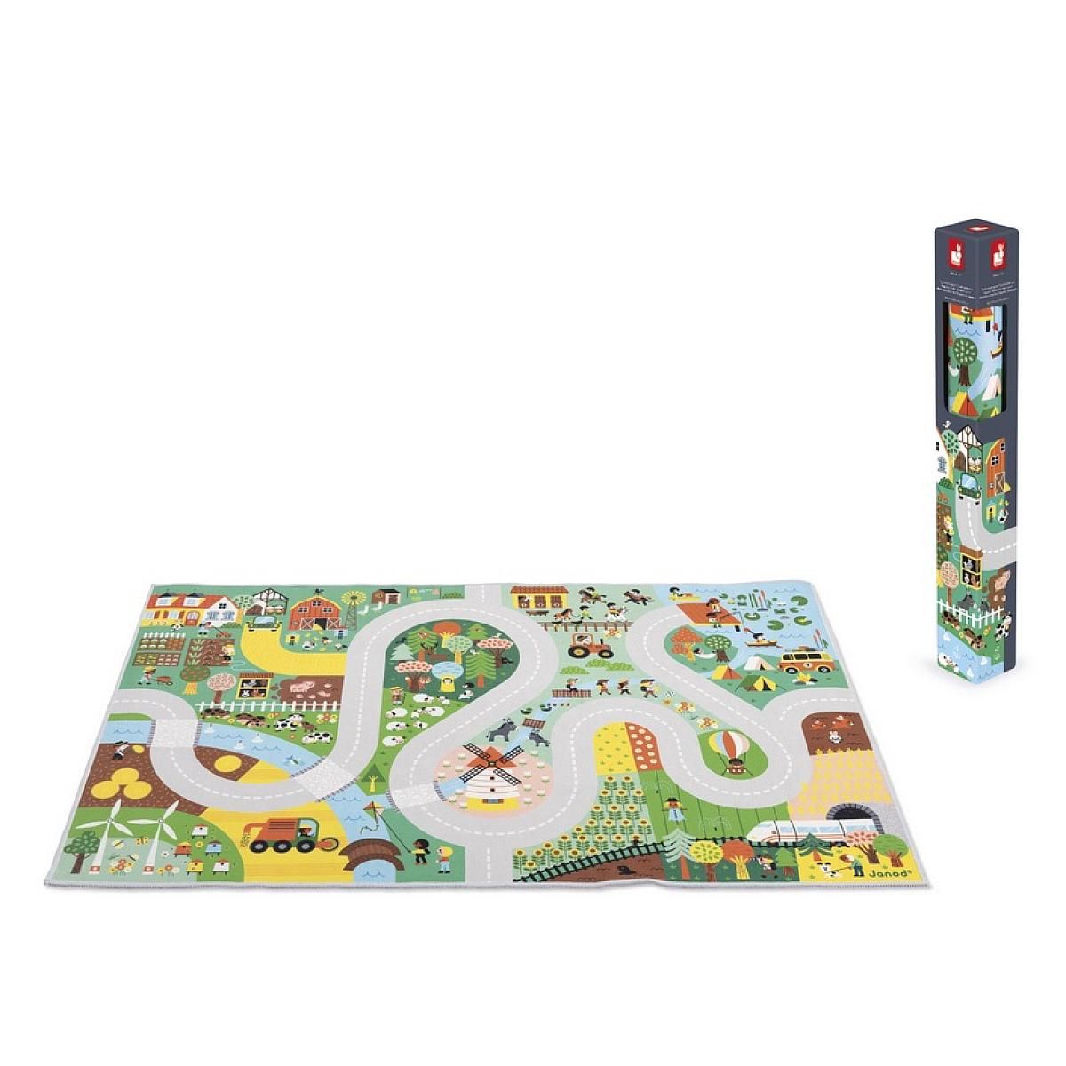 Juratoys-Janod Cross Road Tapis de route La campagne