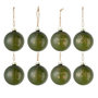Voir la diapositive 1 : Paris Prix Lot de 8 Boules de Noël  Xmas  8cm Vert
