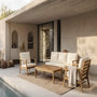 Voir la diapositive 2 : Habitat et Jardin Salon de jardin en bois d'acacia avec coussins  Chilwell  - 5 places - Beige