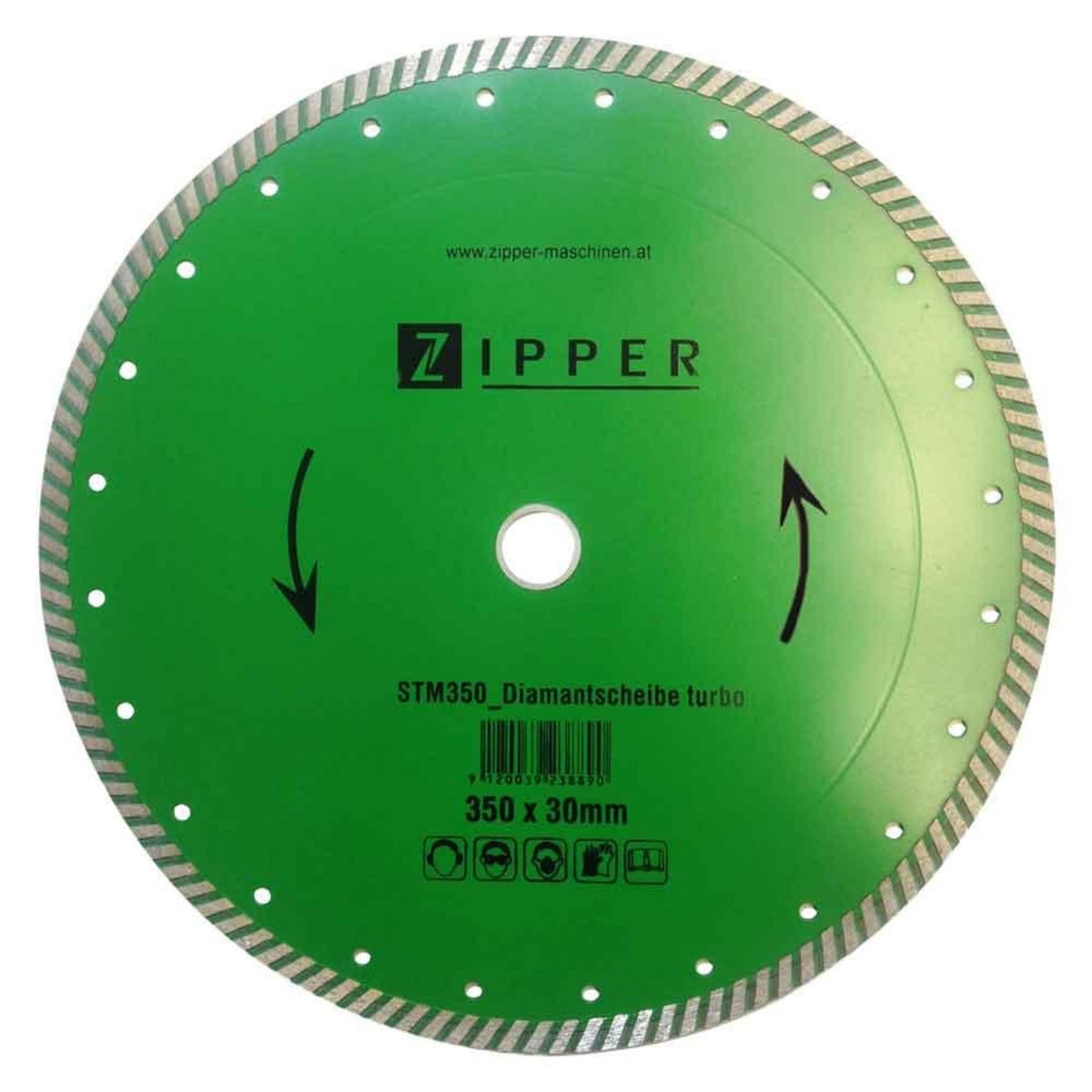 ZIPPER Disque diamant turbo 350x30mm