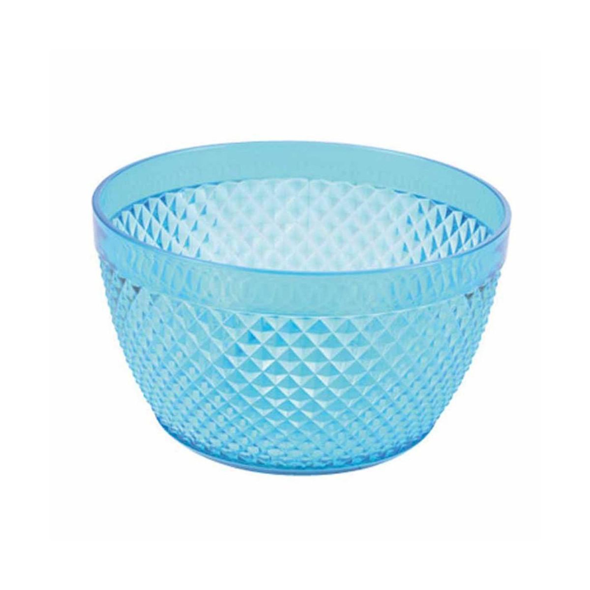 HOMEA Saladier déco  acrylique  13cm bleu