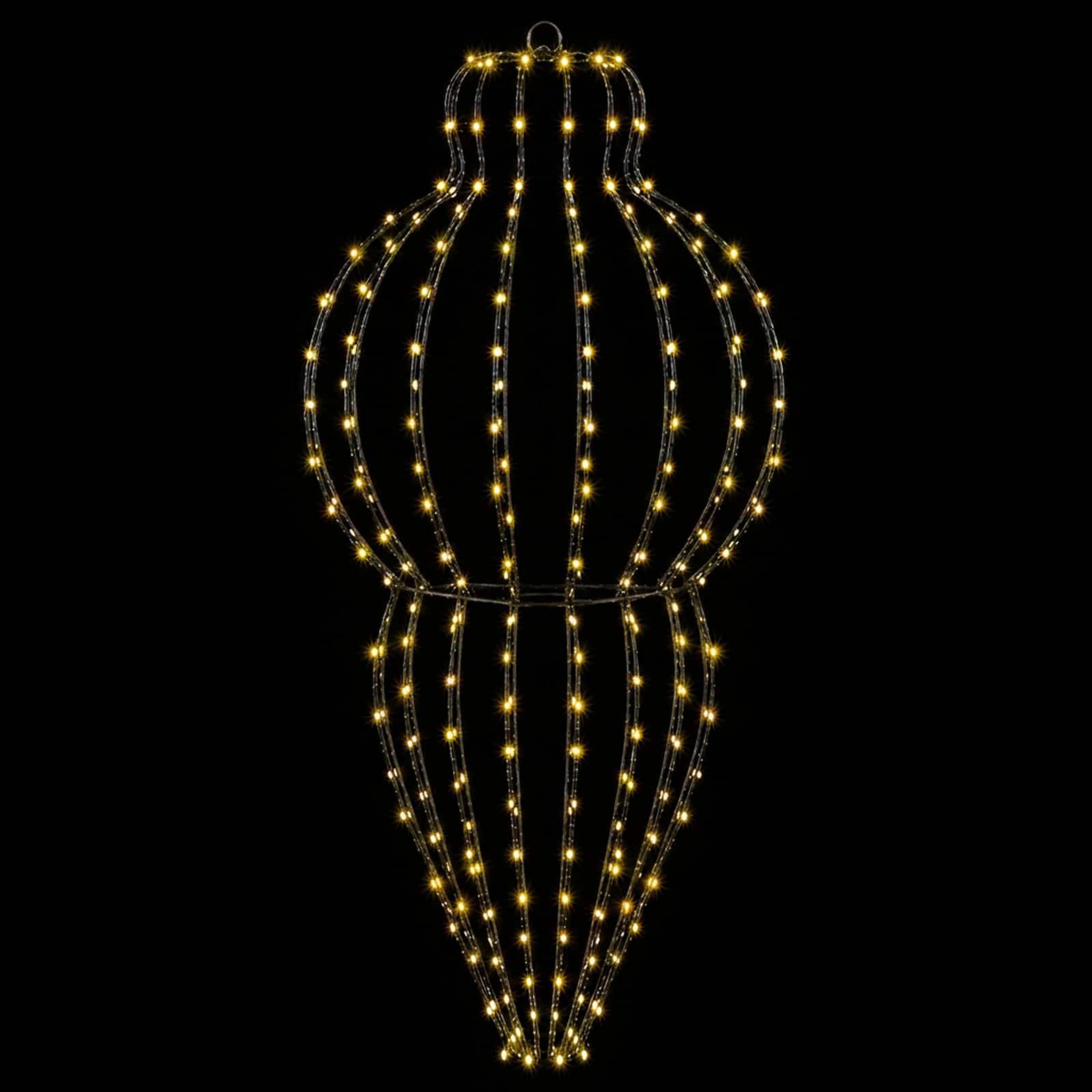 Voir la diapositive 5 : VIDAXL Lumiere de finial de Noël 320 LED Blanc chaud Ø 40 x 75 cm