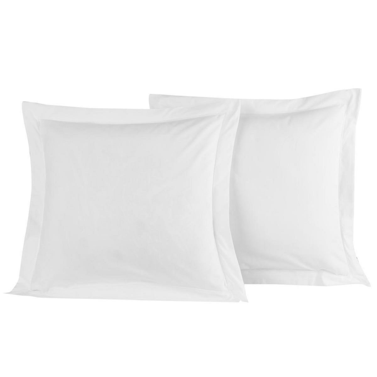 Sensei Maison Lot de 2 taies d'oreiller en percale de coton SOFT PERCALE