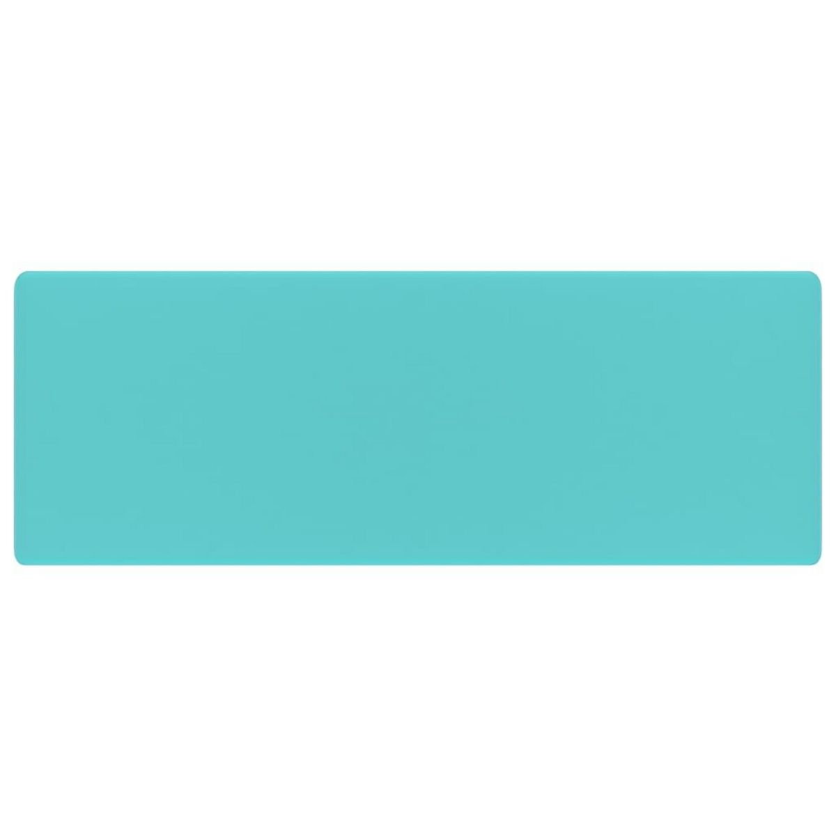 VIDAXL Lavabo carre a trop-plein Vert clair mat 41x41 cm Ceramique