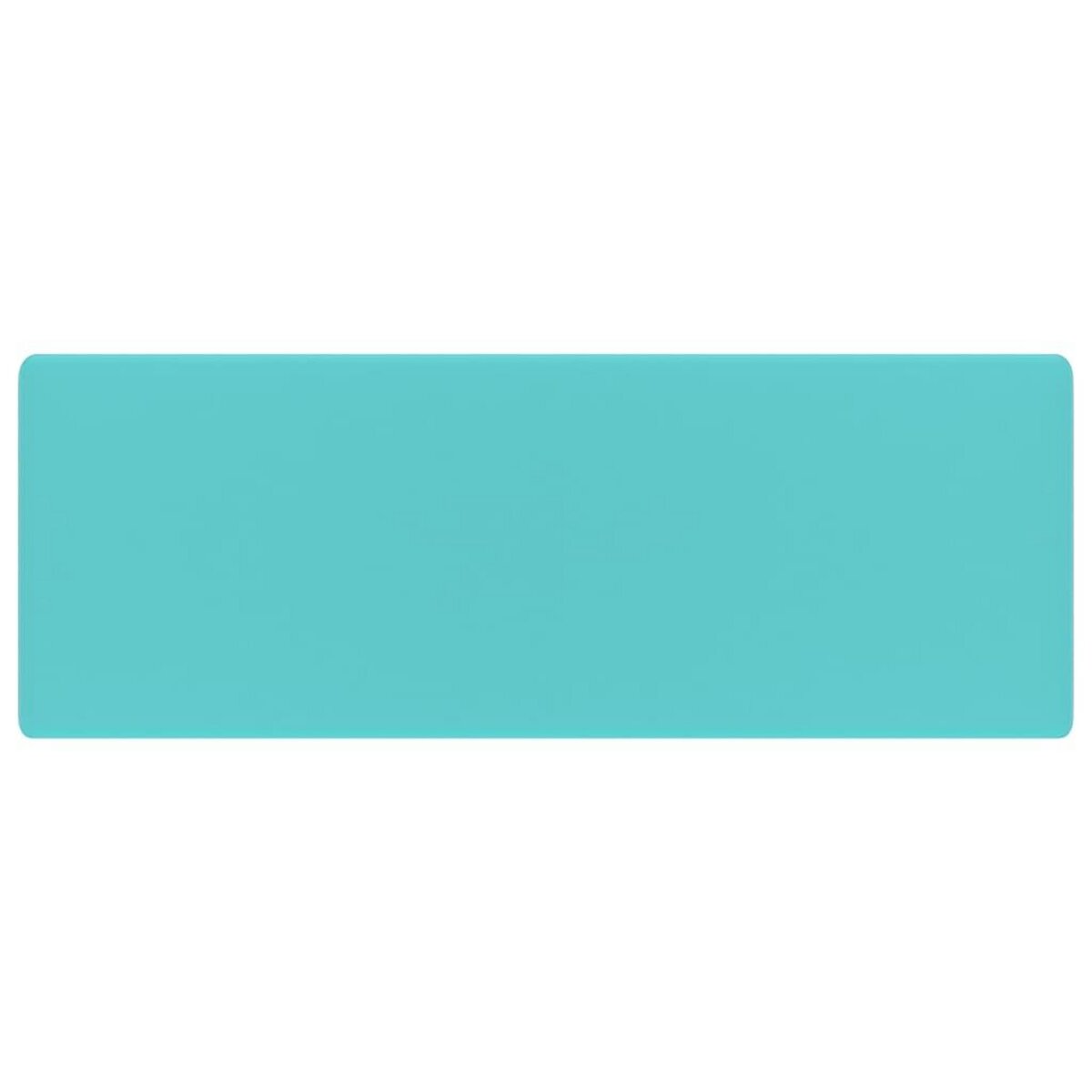 VIDAXL Lavabo carre a trop-plein Vert clair mat 41x41 cm Ceramique