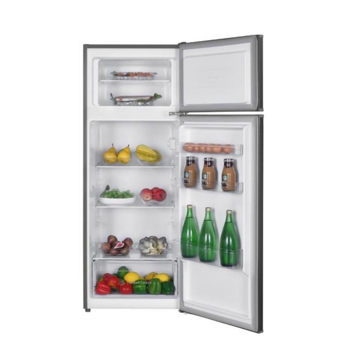 Indesit Réfrigérateur combiné 55cm 206l inox - I55T0412X