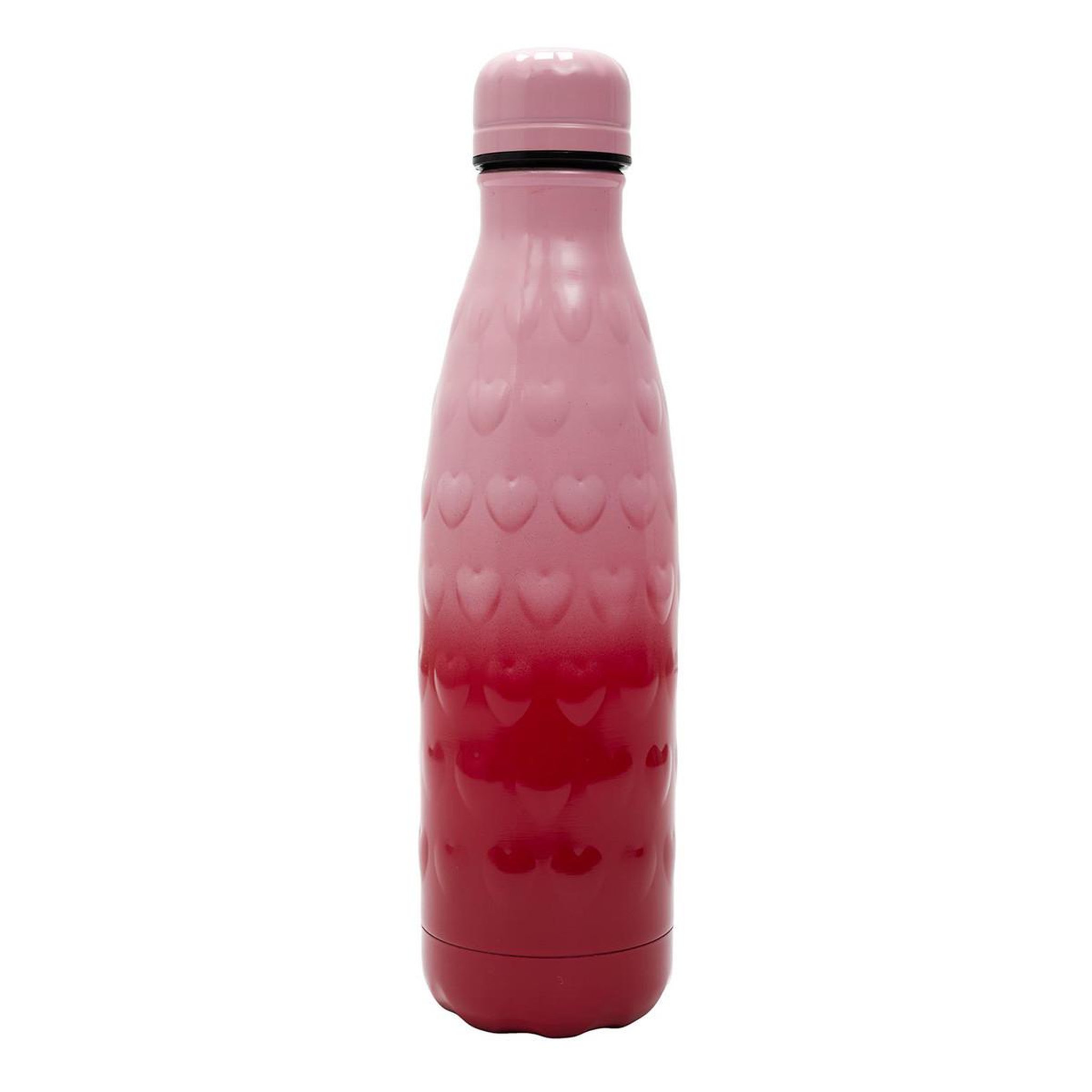 The concept Factory Bouteille Isotherme Embossée  Cœur  50cl Rouge & Rose