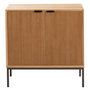 Voir la diapositive 2 : Paris Prix Buffet 2 Portes en Bois  Dresa  80cm Naturel