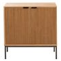 Voir la diapositive 2 : Paris Prix Buffet 2 Portes en Bois  Dresa  80cm Naturel