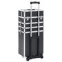Voir la diapositive 4 : VIDAXL Chariot de maquillage Aluminium Noir