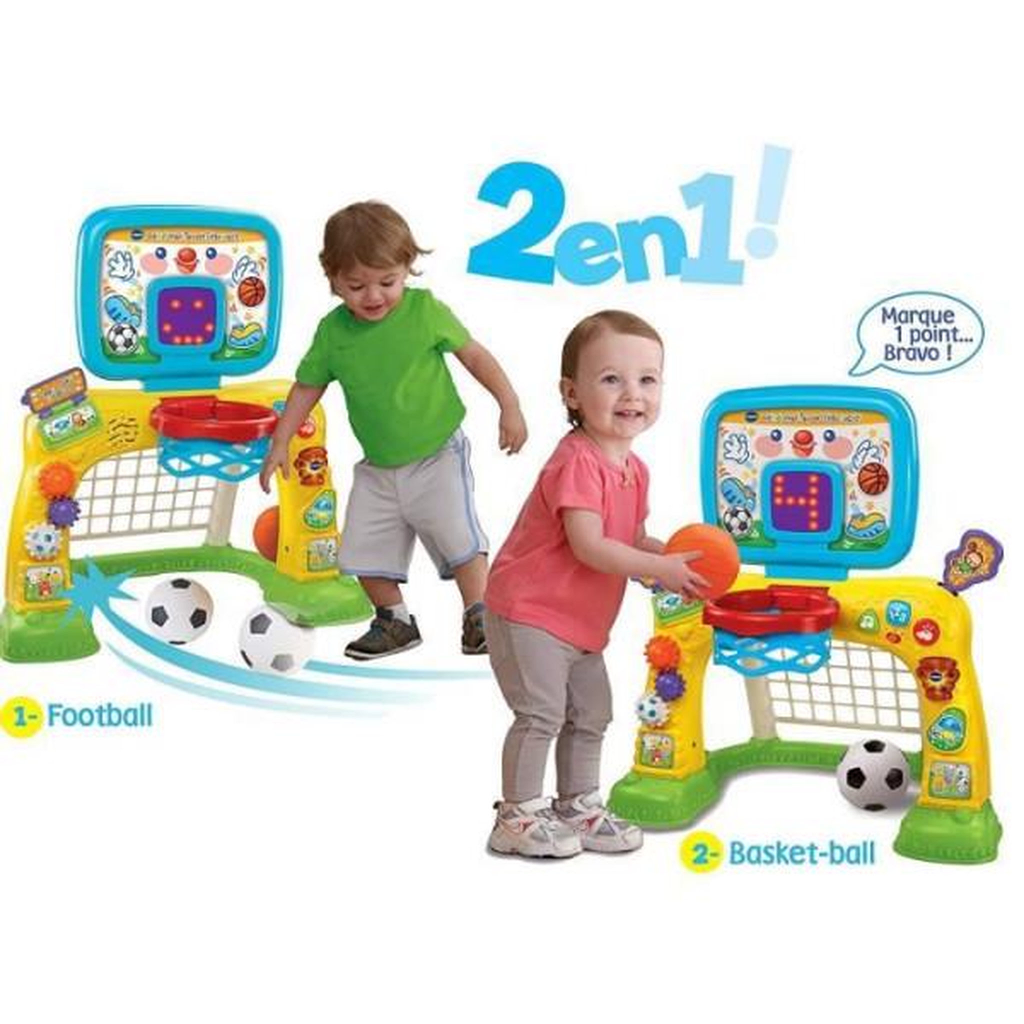 Voir la diapositive 3 : VTECH Jeu interactif Bébé Multisport Intéractif - VTECH - Basket/Foot - 12 a 36 mois