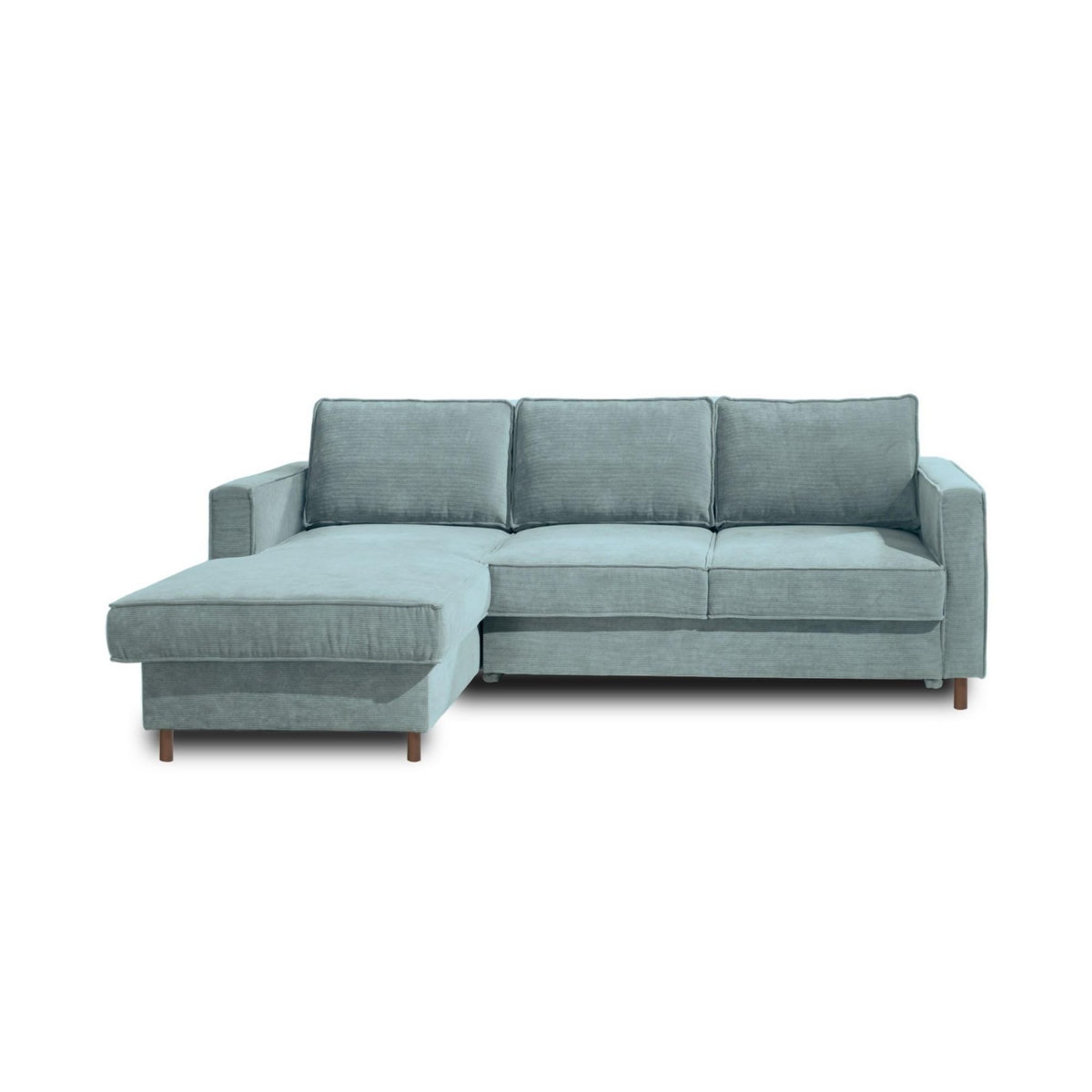 LISA DESIGN Jake - canapé d'angle gauche - convertible avec coffre - 4 places - en velours côtelé