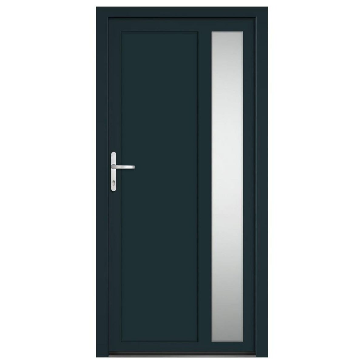 VIDAXL Porte d'entree anthracite 98x200 cm PVC