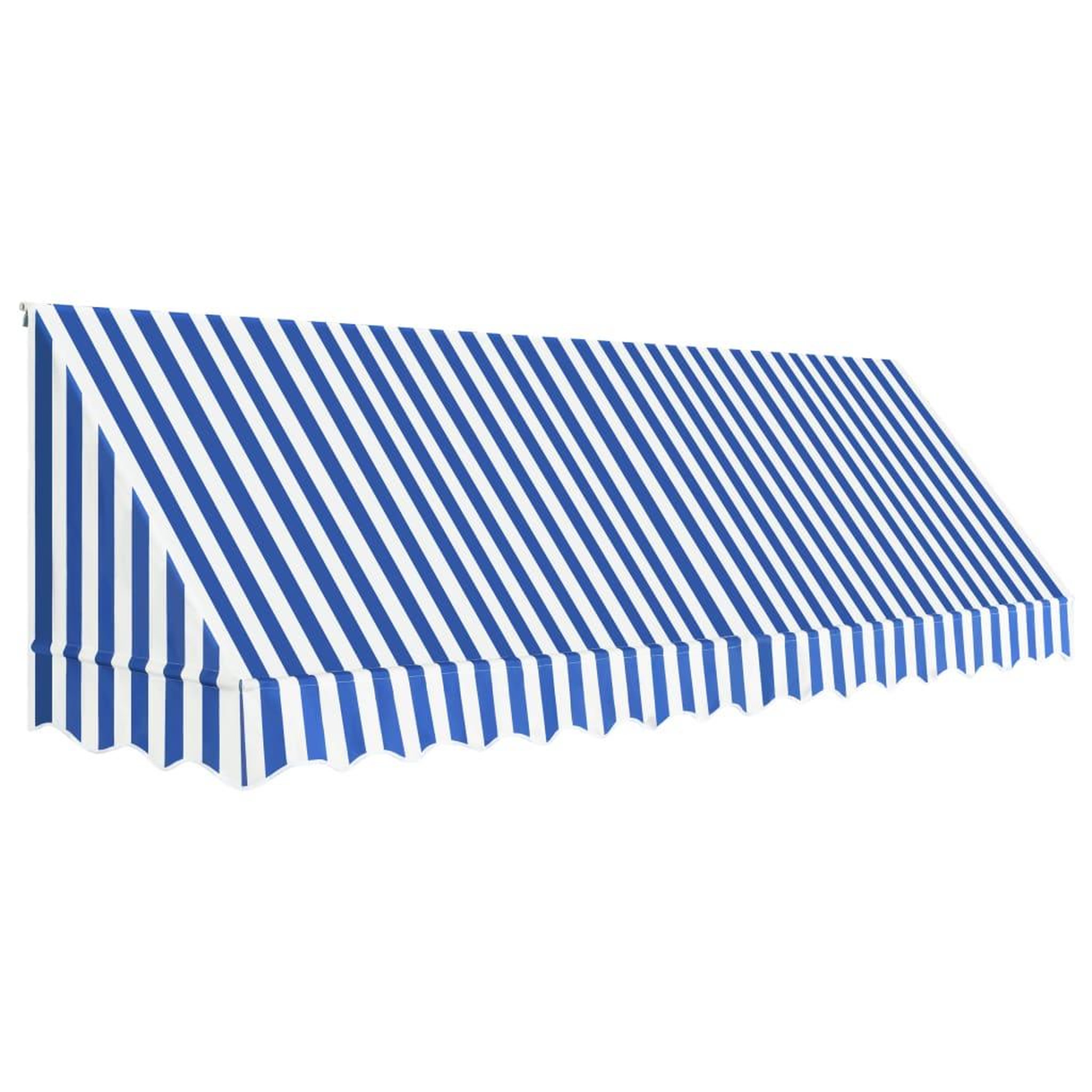 Voir la diapositive 2 : VIDAXL Auvent de bistro 400x120 cm Bleu et blanc