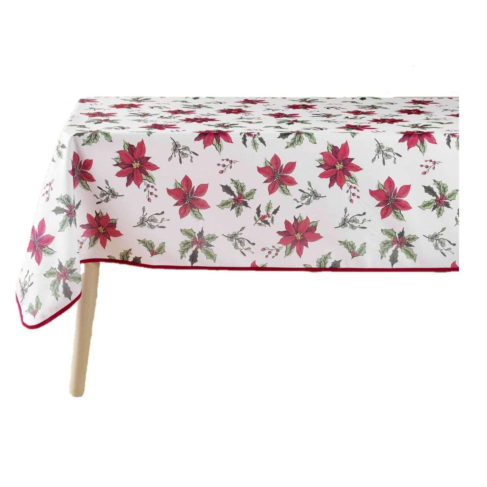 Douceur d'Intérieur Nappe rectangulaire antitache et infroissable. Coloris disponibles : Blanc