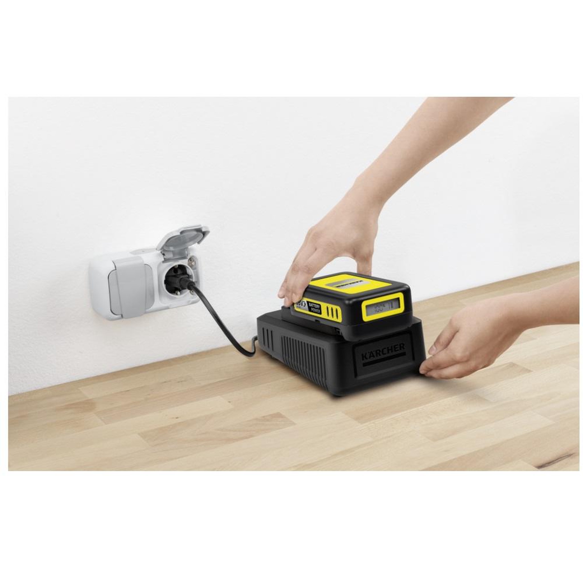 Voir la diapositive 3 : KARCHER Batterie aspirateur 18v 2.5 ah chargeur rapide wd1 khb appareil