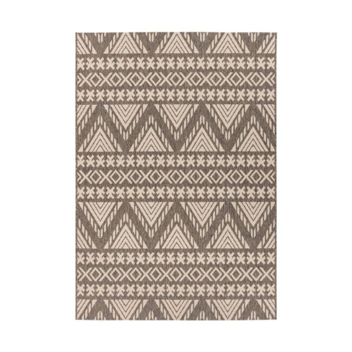 Paris Prix Tapis Ethnique à Poils Plats  Splash  Crème