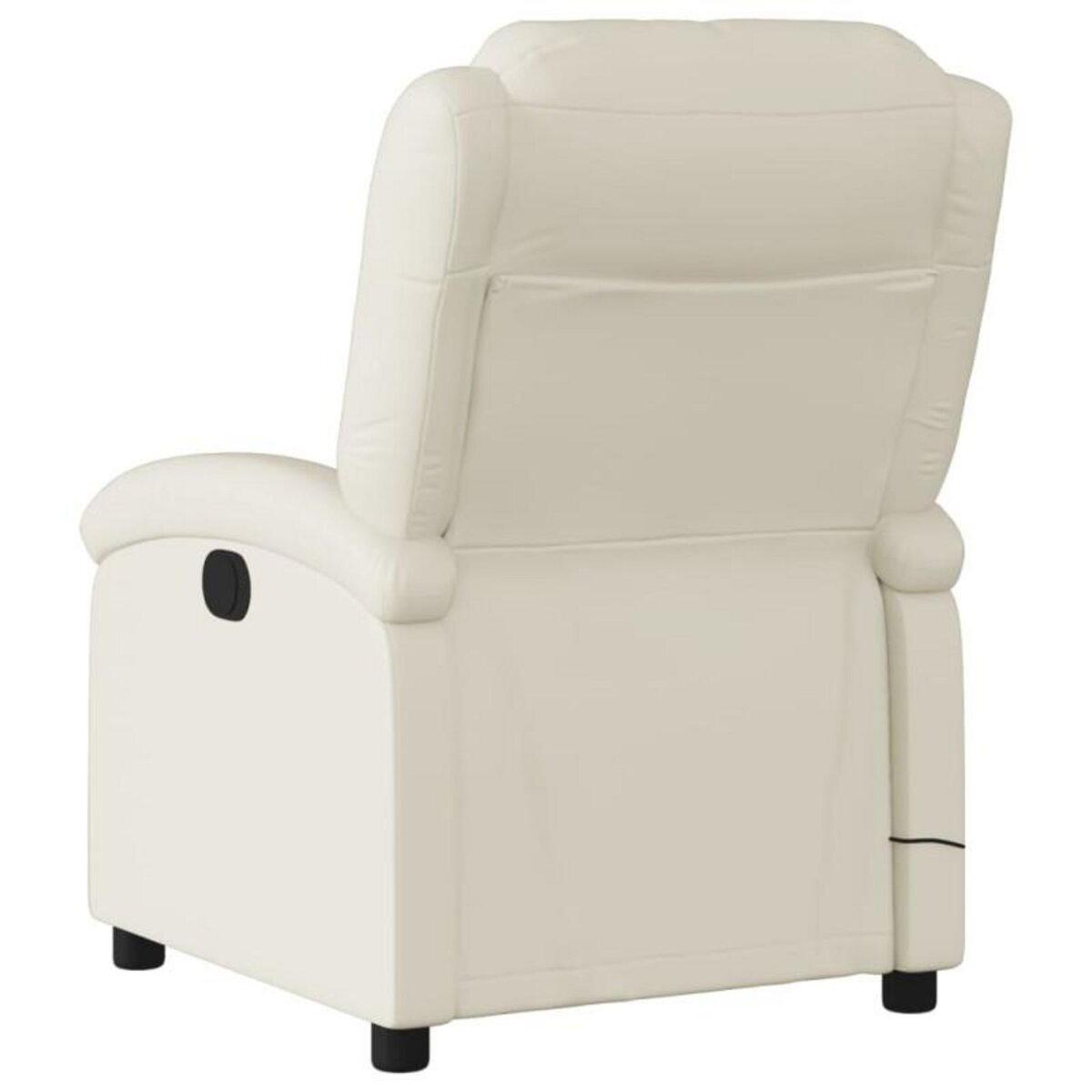 VIDAXL Fauteuil de massage inclinable électrique crème similicuir