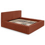 Voir la diapositive 1 : BEST MOBILIER Topaze - lit coffre - 180x200 cm - sommier inclus - velours côtelé