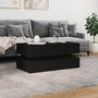Voir la diapositive 4 : VIDAXL Table basse avec lumieres LED noir 90x50x40 cm