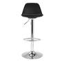 Voir la diapositive 3 : ID MARKET Lot de 4 tabourets de bar KARL design noir