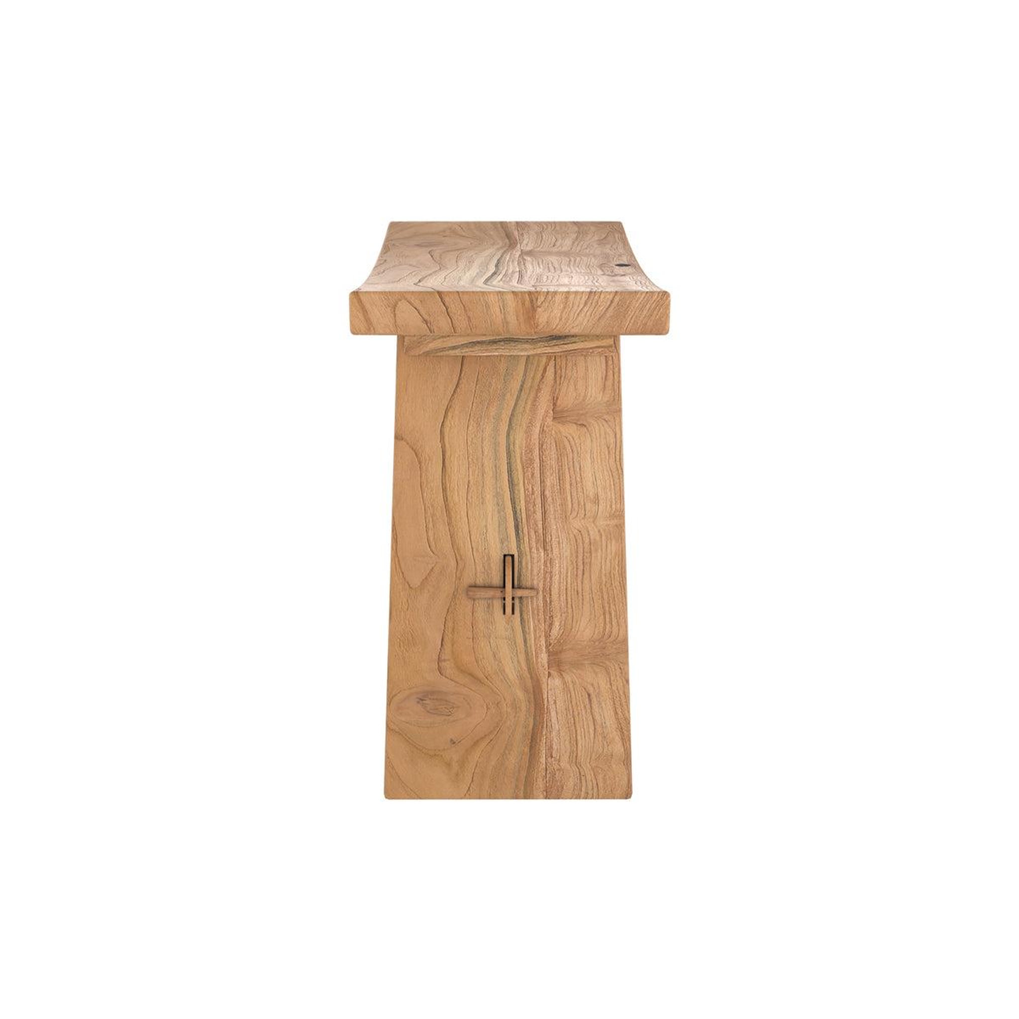 Voir la diapositive 3 : MAISON PAVANE Tabouret en bois de teck recyclé-Eka