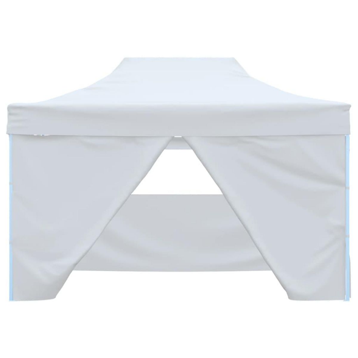 VIDAXL Tente pliable de reception avec 4 parois 3 x 4,5 m Blanc