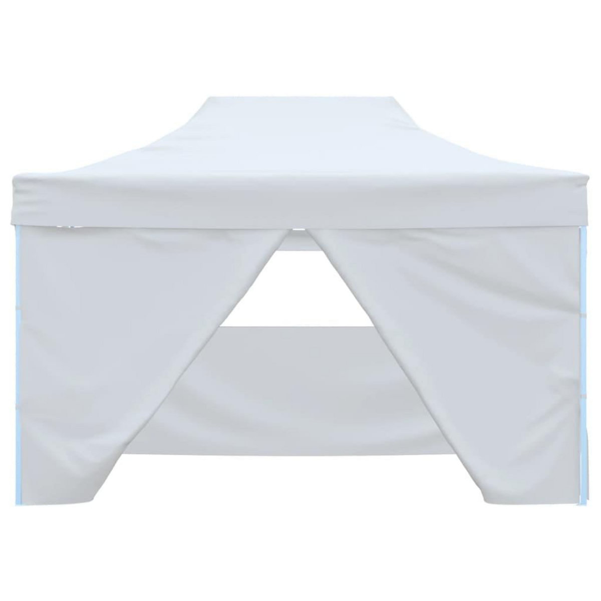 VIDAXL Tente pliable de reception avec 4 parois 3 x 4,5 m Blanc