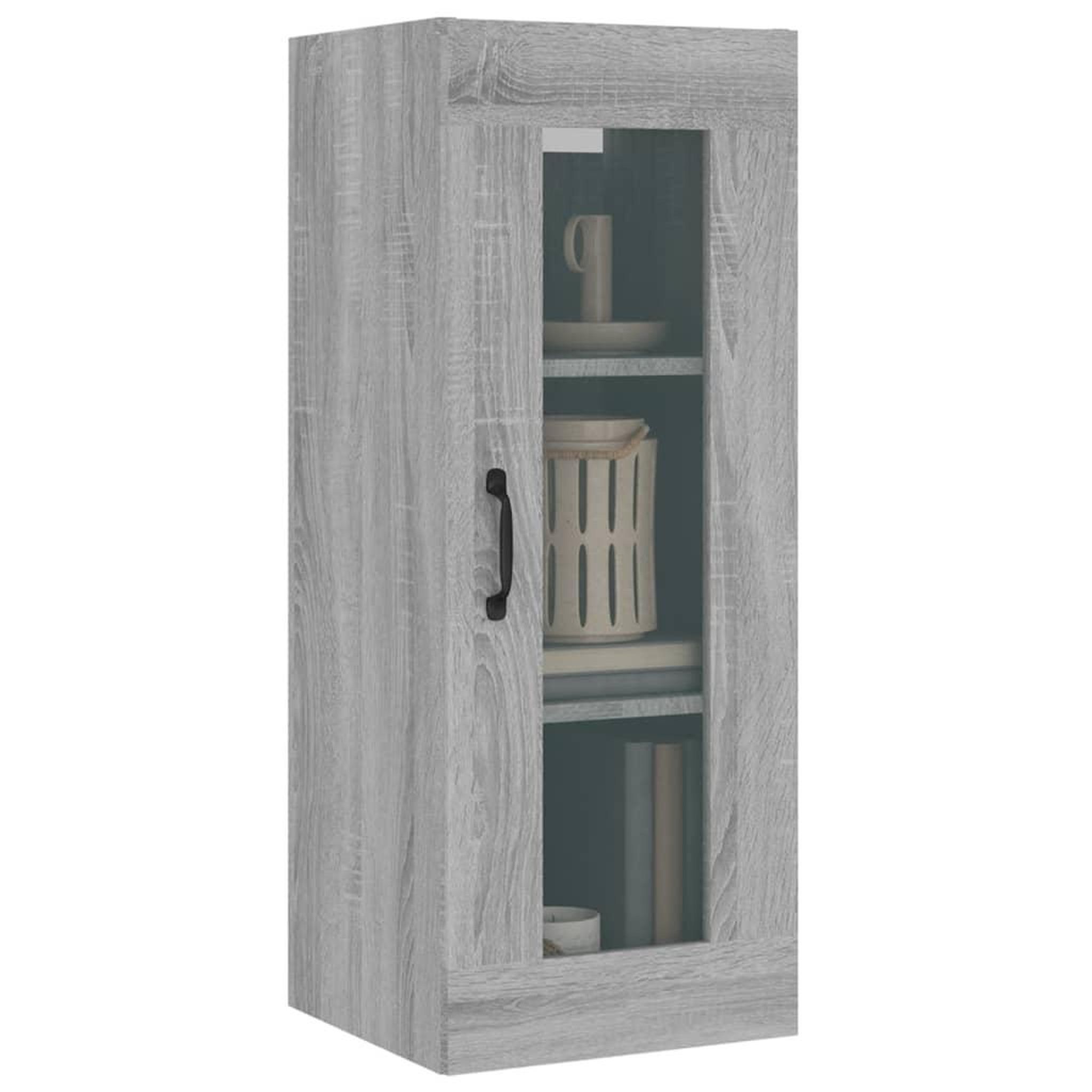Voir la diapositive 5 : VIDAXL Armoire murale suspendue Sonoma gris 34,5x34x90 cm