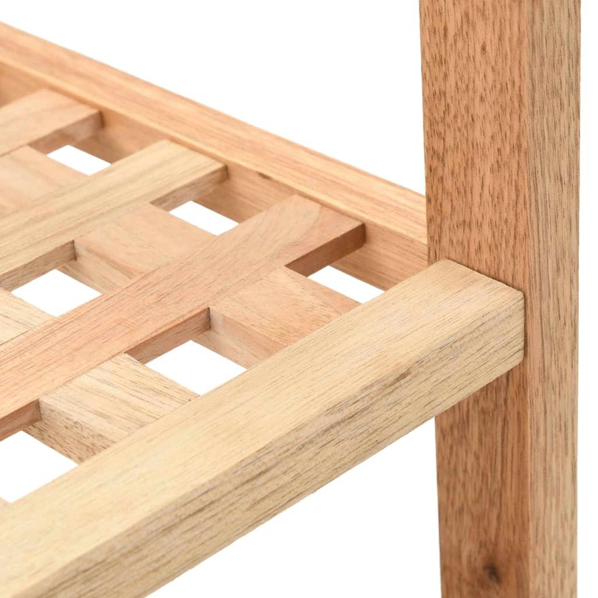 Voir la diapositive 5 : VIDAXL Etagere a chaussures Bois de noyer massif 69 x 26 x 40 cm