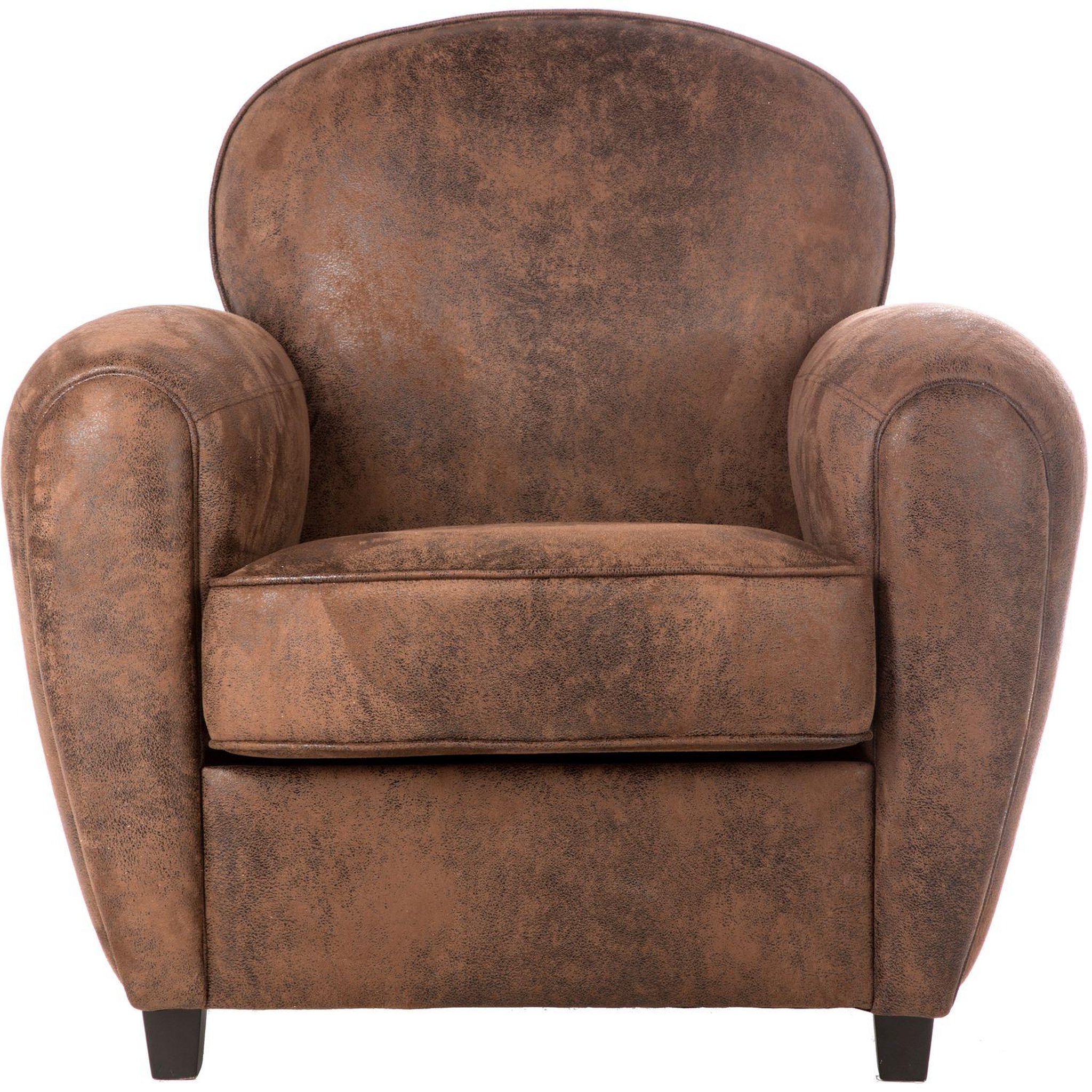 Voir la diapositive 2 : ATMOSPHERA Fauteuil club stanis - marron
