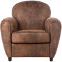 Voir la diapositive 2 : ATMOSPHERA Fauteuil Club Stanis - Marron