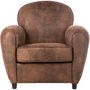 Voir la diapositive 2 : ATMOSPHERA Fauteuil Club Stanis - Marron