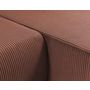 Voir la diapositive 5 : BEST MOBILIER Artemisa - canapé d'angle réversible 4 places - convertible avec coffre - en velours côtelé